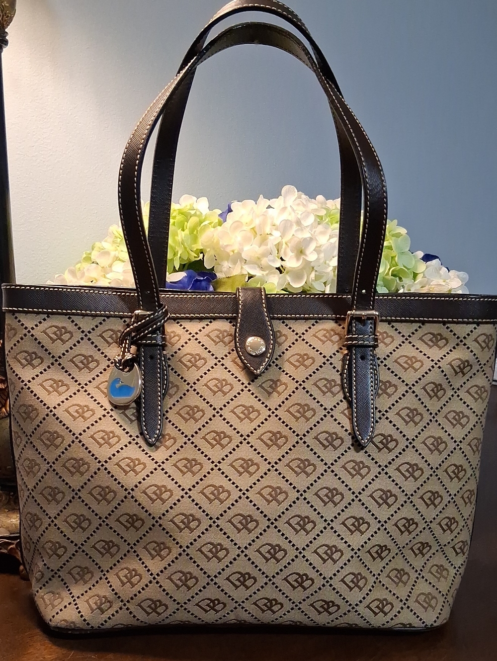 Dooney & Bourke Brown Monogram Tote Bag